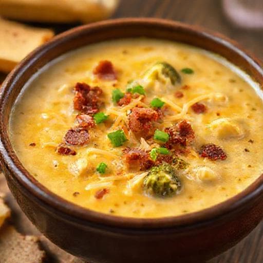 Brokkolisuppe med Ost og Bacon