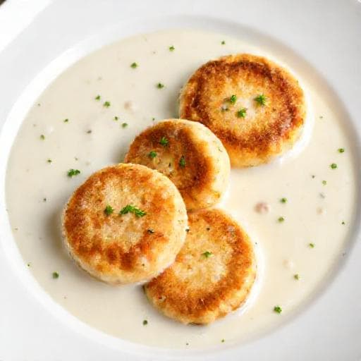 Klassiske Fiskekaker i Hvit Saus