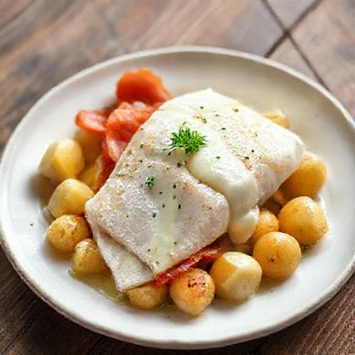 Klassisk Klippfisk med Bacon og Poteter