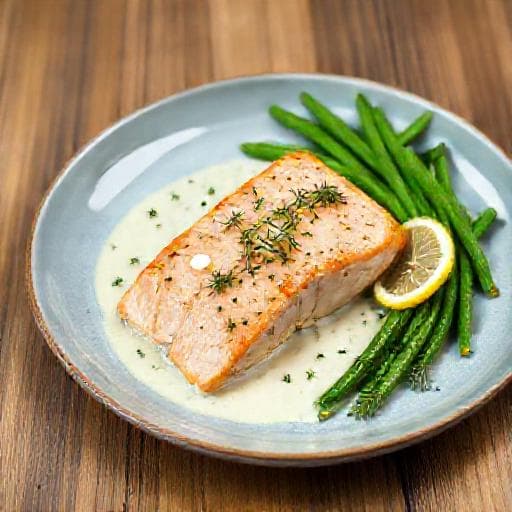 Snelle Zalm met Citroen-Dille Saus
