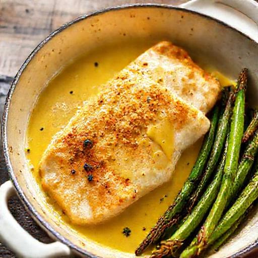 Snelle Schelvis met Mosterdsaus uit de Oven