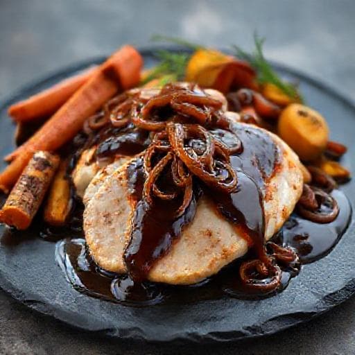 Kalkoenfilet met Luikse Stroop en Gekarameliseerde Uien