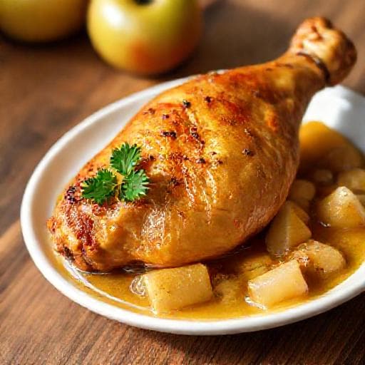 Klassieke Kippenbil met Appelmoes