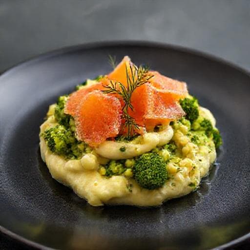 Luxe Broccolistamppot met Gerookte Zalm en Dille