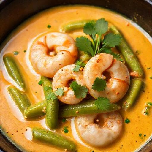 Oker met Garnalen en Kokosmelk (Regionale Twist)