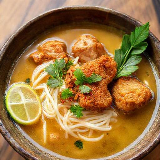 Soto Lamongan met Gebakken Kip