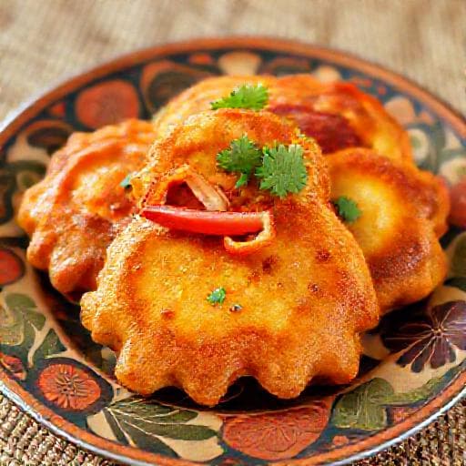 Perkedel Jagung Pedas Manis (Zoet-Pittige Maïskoekjes)