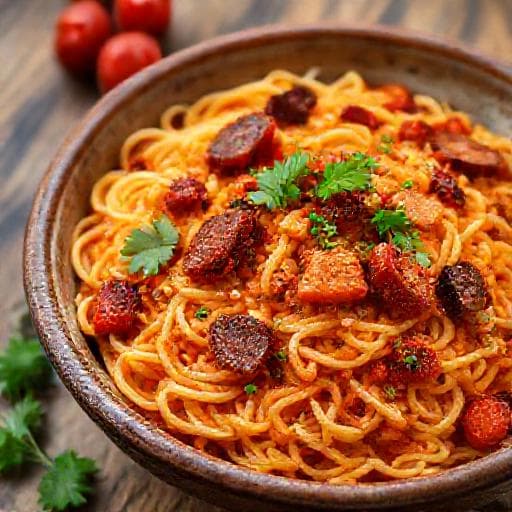 Klassieke Orzo met Chorizo