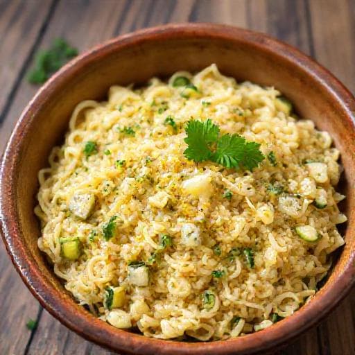 Klassieke Romige Orzo met Courgette