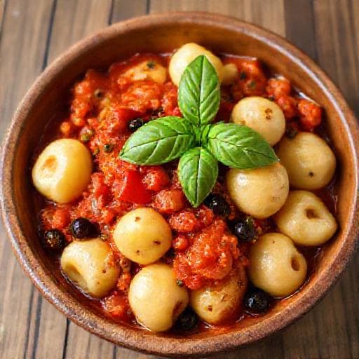 Puttanesca met Gnocchi