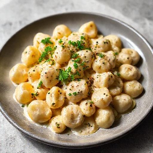 Snelle Gnocchi met Truffelsaus (uit pak)