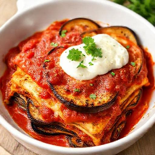 Snelle Auberginelasagne met Ricotta
