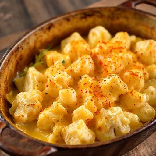 Snelle Bloemkool met Kaassaus uit de Oven