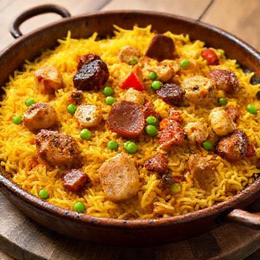 Snelle Paella met Kip en Chorizo