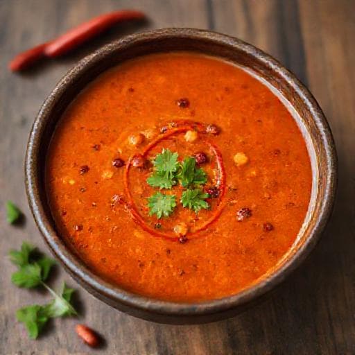 Mercimek Çorbası met Gegrilde Paprika en Chili