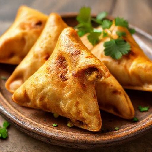 Klassieke Aardappel-Erwten Samosa's