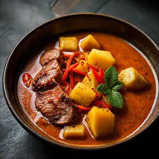 Massaman Curry met Eend en Ananas