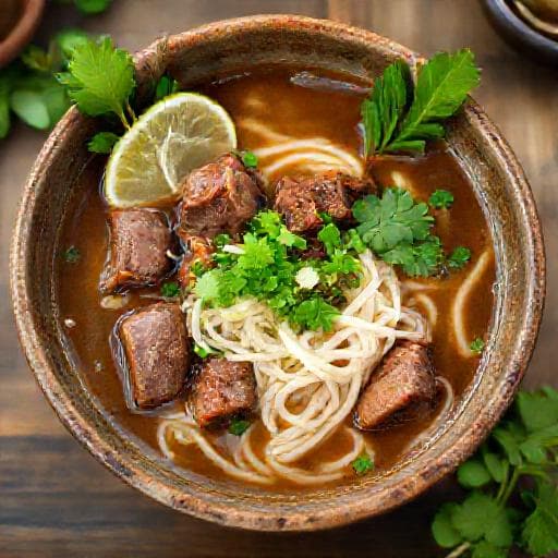 Pho Bo met Gestoofd Rundvlees (Bo Kho stijl)