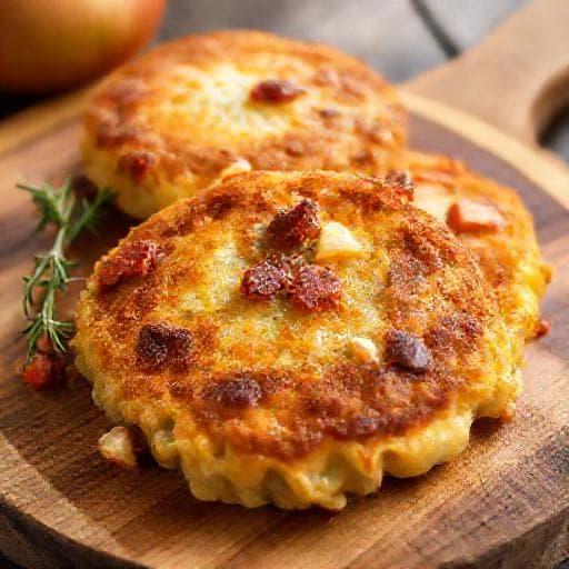 Aardappelkoekjes met Spek en Appel