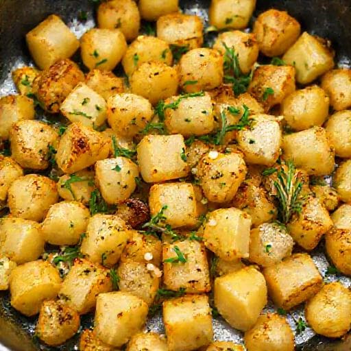 Snelle Krieltjes met Rozemarijn en Knoflook uit de Koekenpan