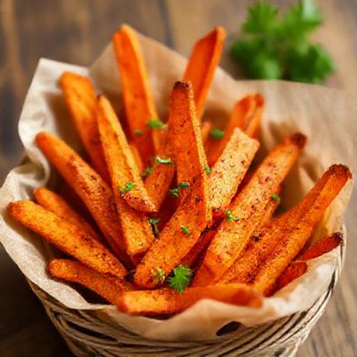 Snelle Zoete Aardappelfrietjes met Paprikapoeder
