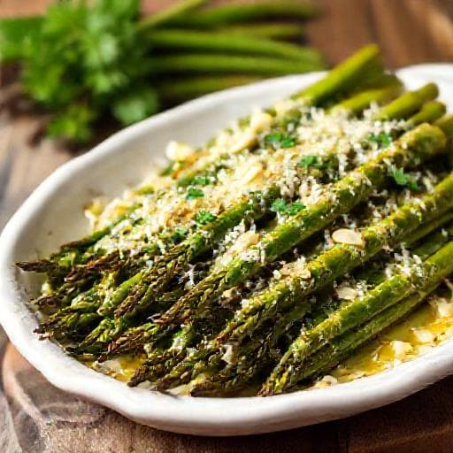 Klassieke Groene Asperges uit de Oven met Parmezaan