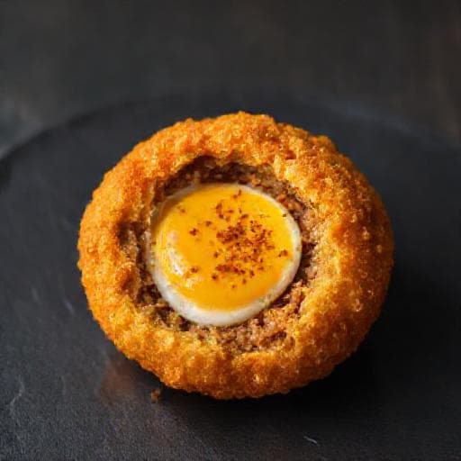 Eierbal met Curry-kruiden