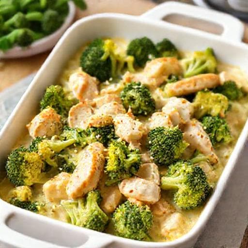 Snelle Broccolischotel met Kip en Crème Fraîche