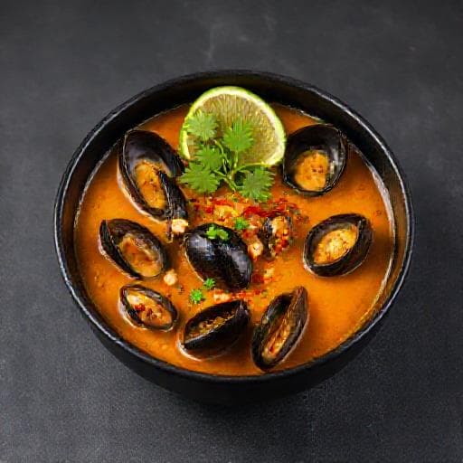 Zeeuwse Mosselsoep met Curry en Kokos