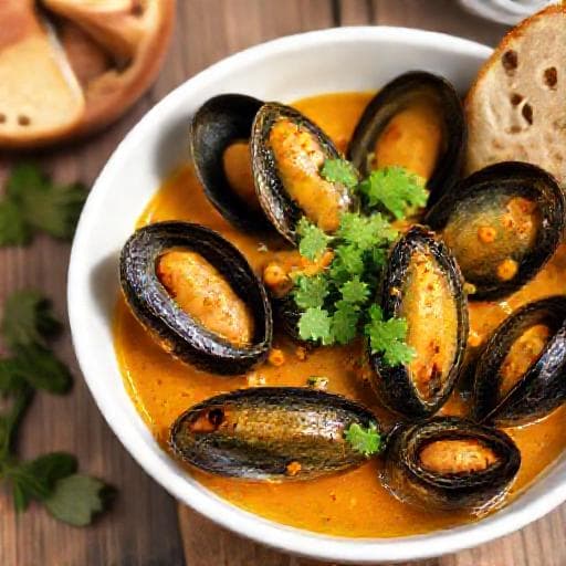Snelle Mosselen met Curry