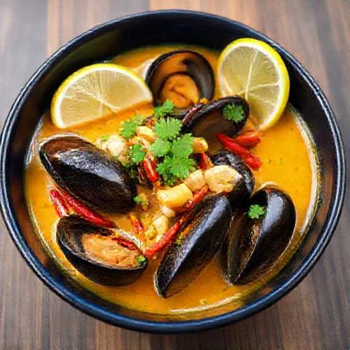 Mosselen met Curry en Kokosmelk (Aziatische Twist)