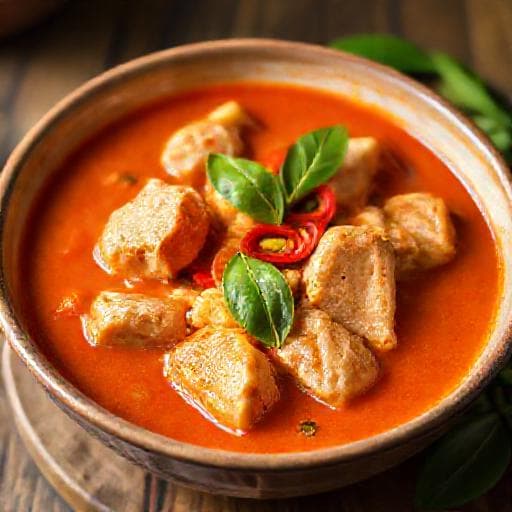 Pollo al Curry Thai Rosso