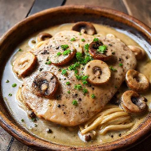 Scaloppine ai Funghi Veloci