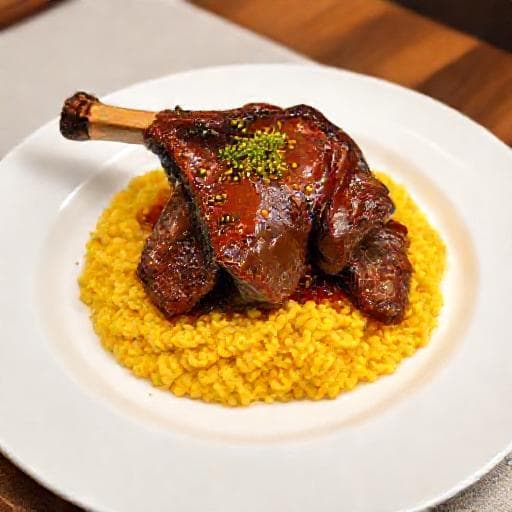 Ossobuco con Risotto alla Milanese (Piatto Unico)