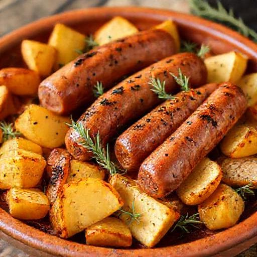 Salsiccia al Forno con Patate Classica