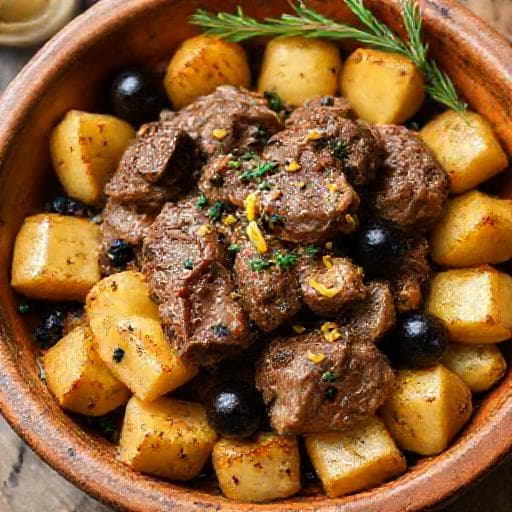 Agnello con Patate e Olive (Tocco Regionale)