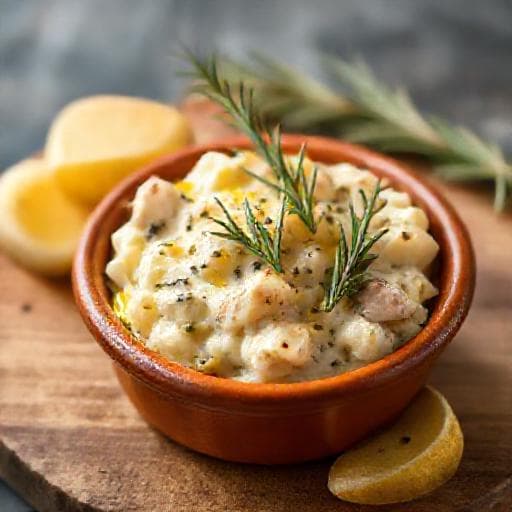 Baccalà Mantecato con Patate e Rosmarino