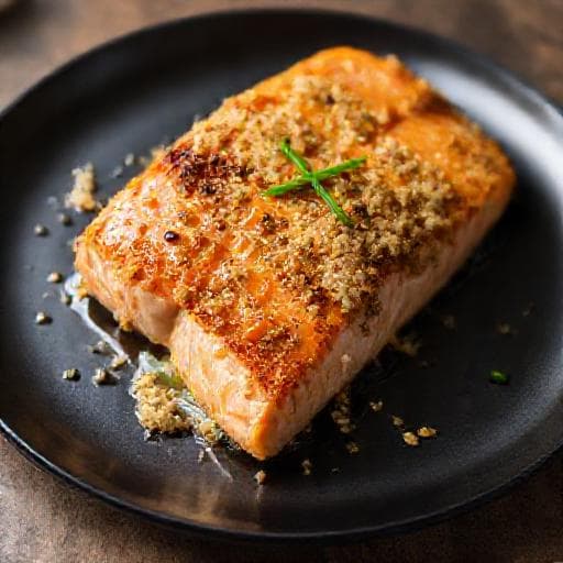 Salmone al Forno con Crosta di Senape e Miele