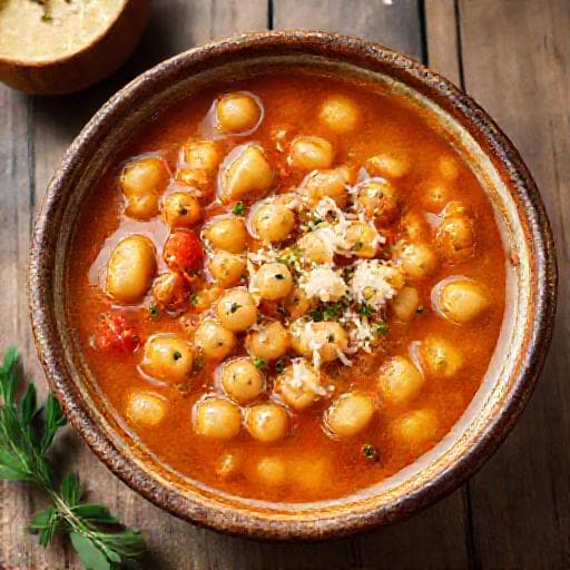 Zuppa di Ceci e Pasta (Maltagliati)