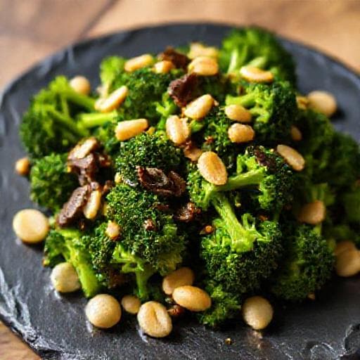 Broccoli Ripassati con Acciughe e Pinoli