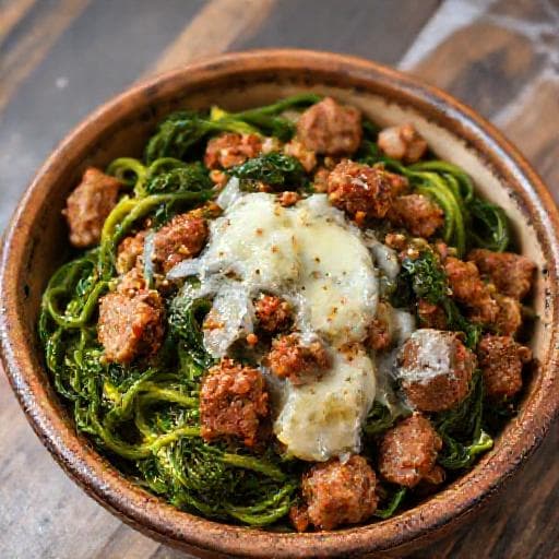 Friarielli con Salsiccia e Provola
