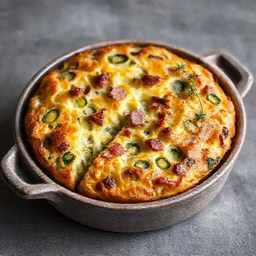 Gateau di Patate con Verdure e Speck