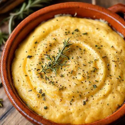 Polenta Concia con Erbe Alpine