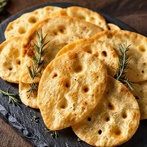 Pane Carasau Rivisitato con Rosmarino e Olio