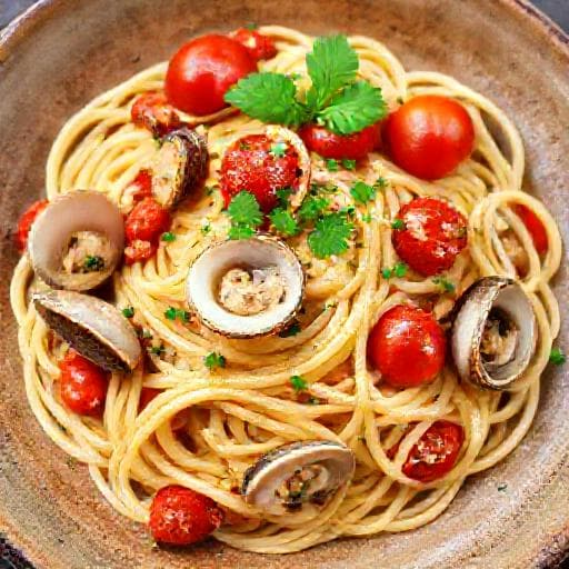 Spaghetti alle Vongole e Pomodorini