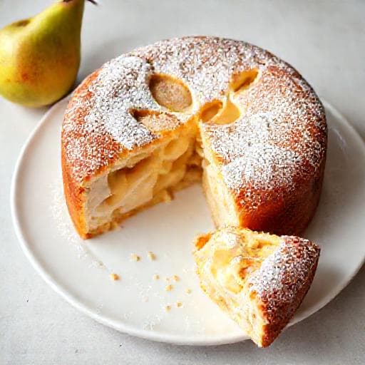 Torta Ricotta e Pere Veloce