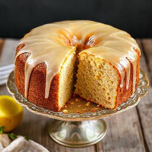 Torta al Limone e Mandorle (con Glassa)