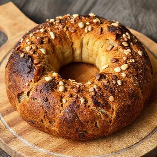Ciambellone Rustico Integrale con Nocciole