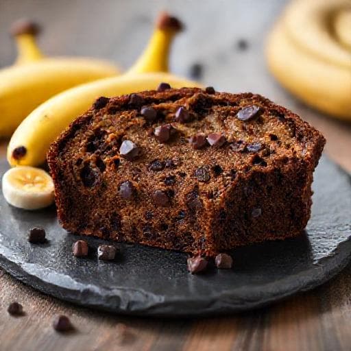 Banana Bread con Cioccolato e Caffè