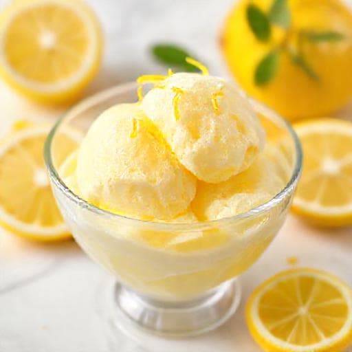 Gelato al Limone Veloce (Senza Uova)